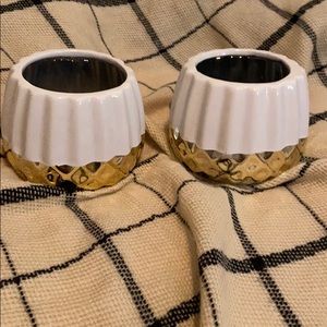 Two Tea light candle holders